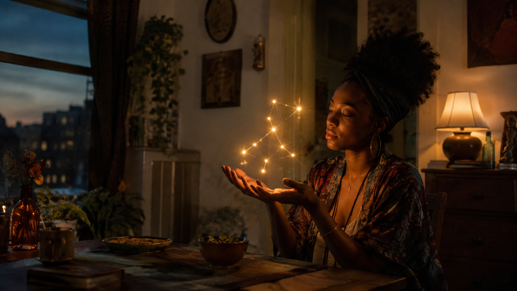 Afro Surrealism aesthetic: World dossier scene
