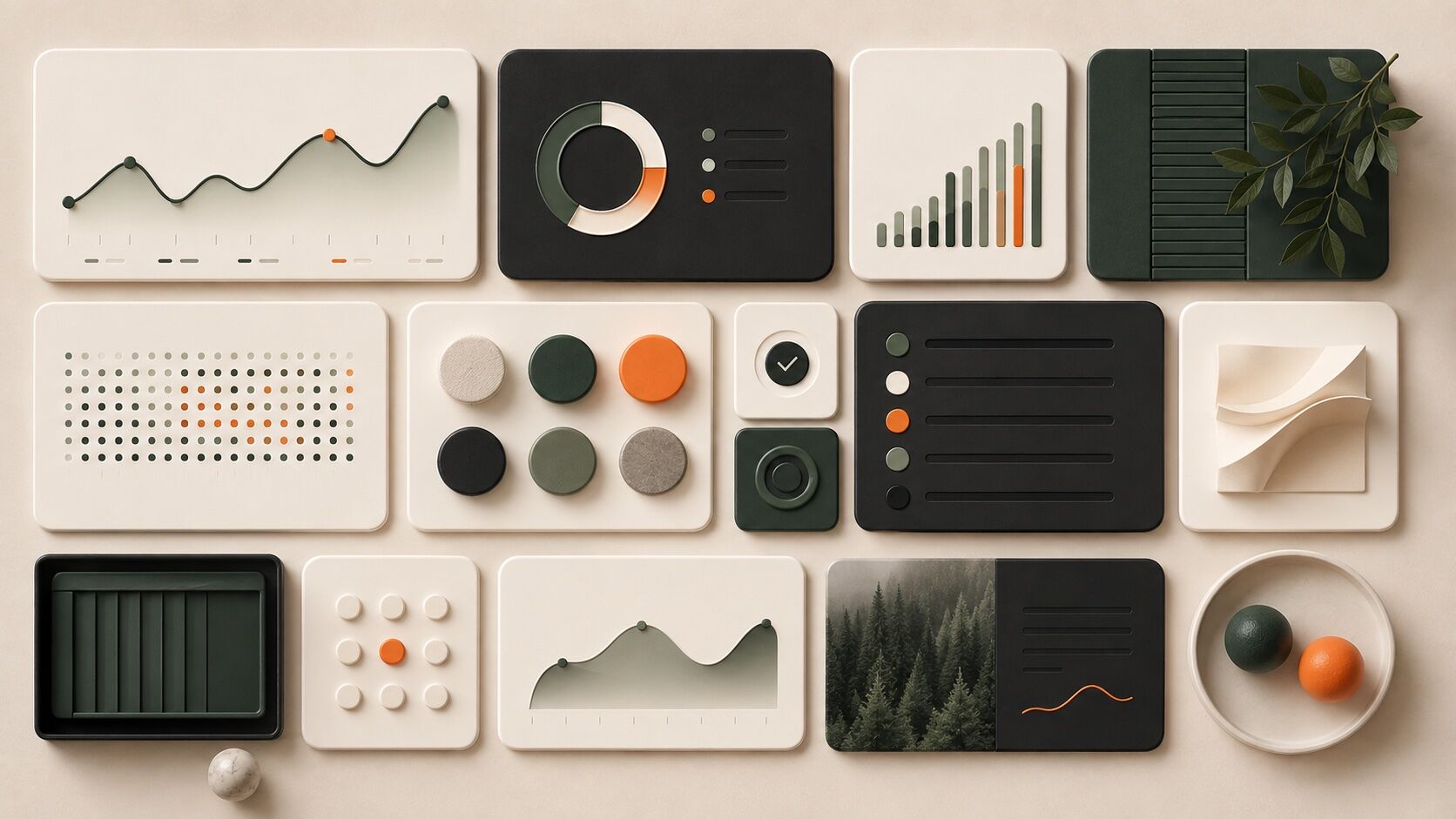 Bento UI aesthetic