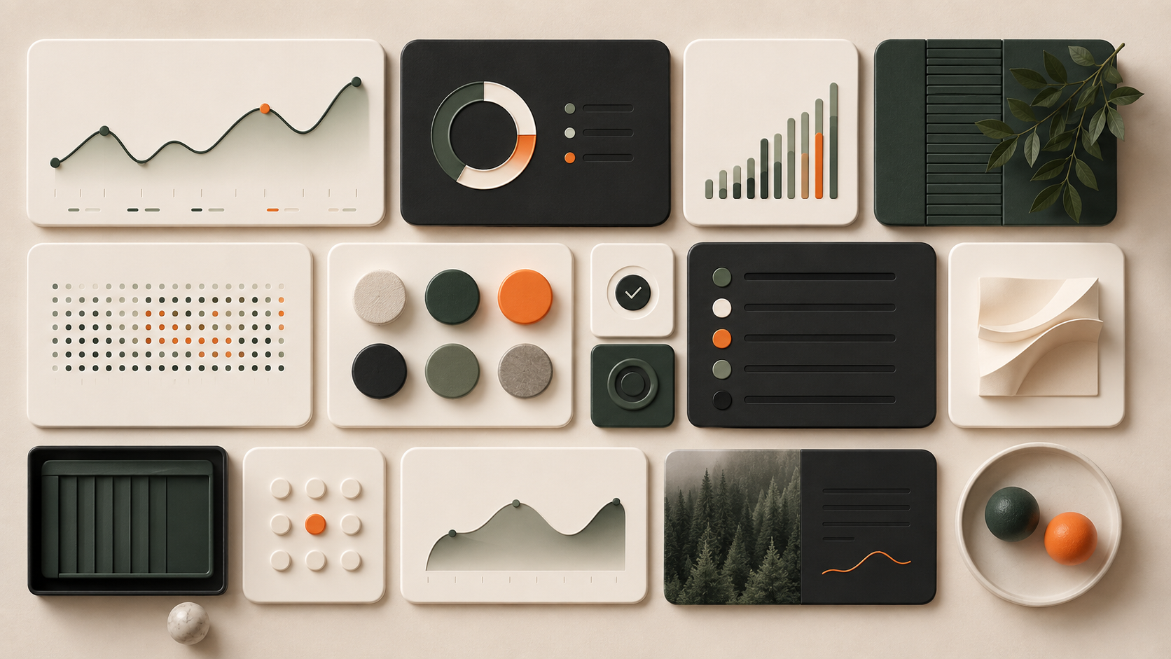 Bento UI aesthetic archive image