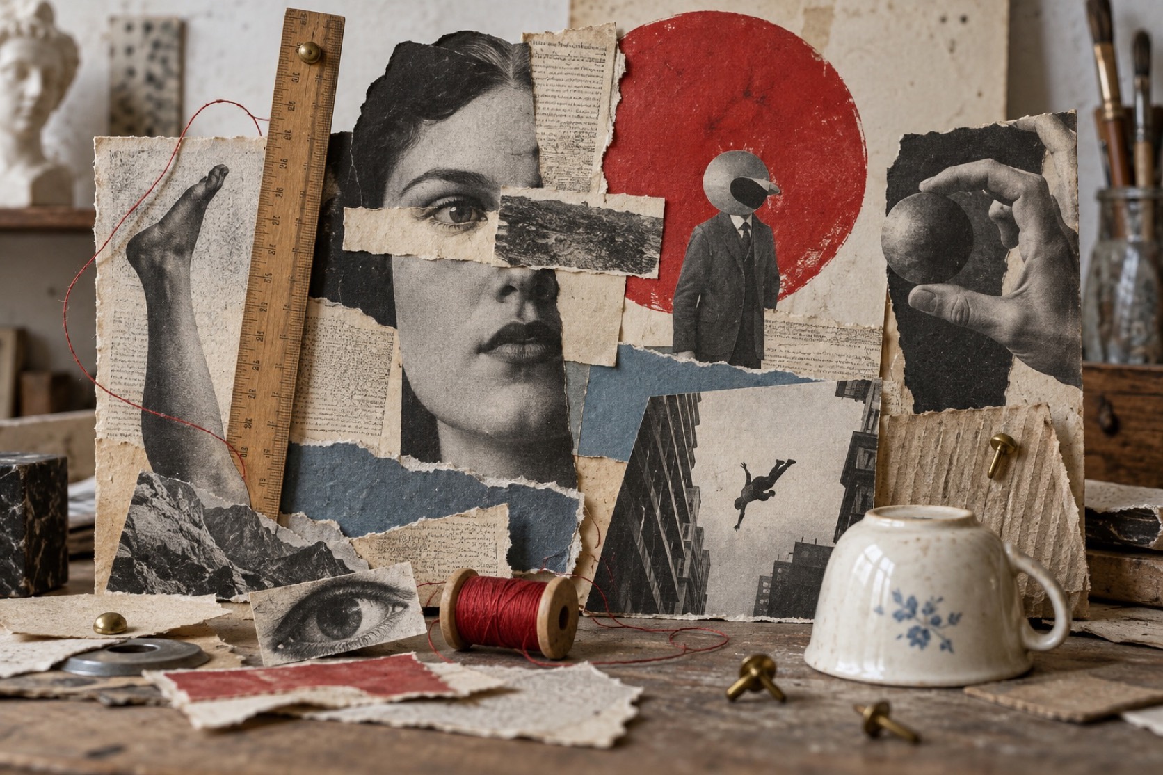 Dada aesthetic archive image