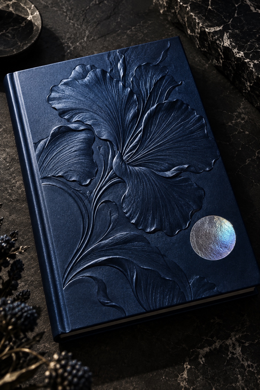 Embossed Foil aesthetic photography reference