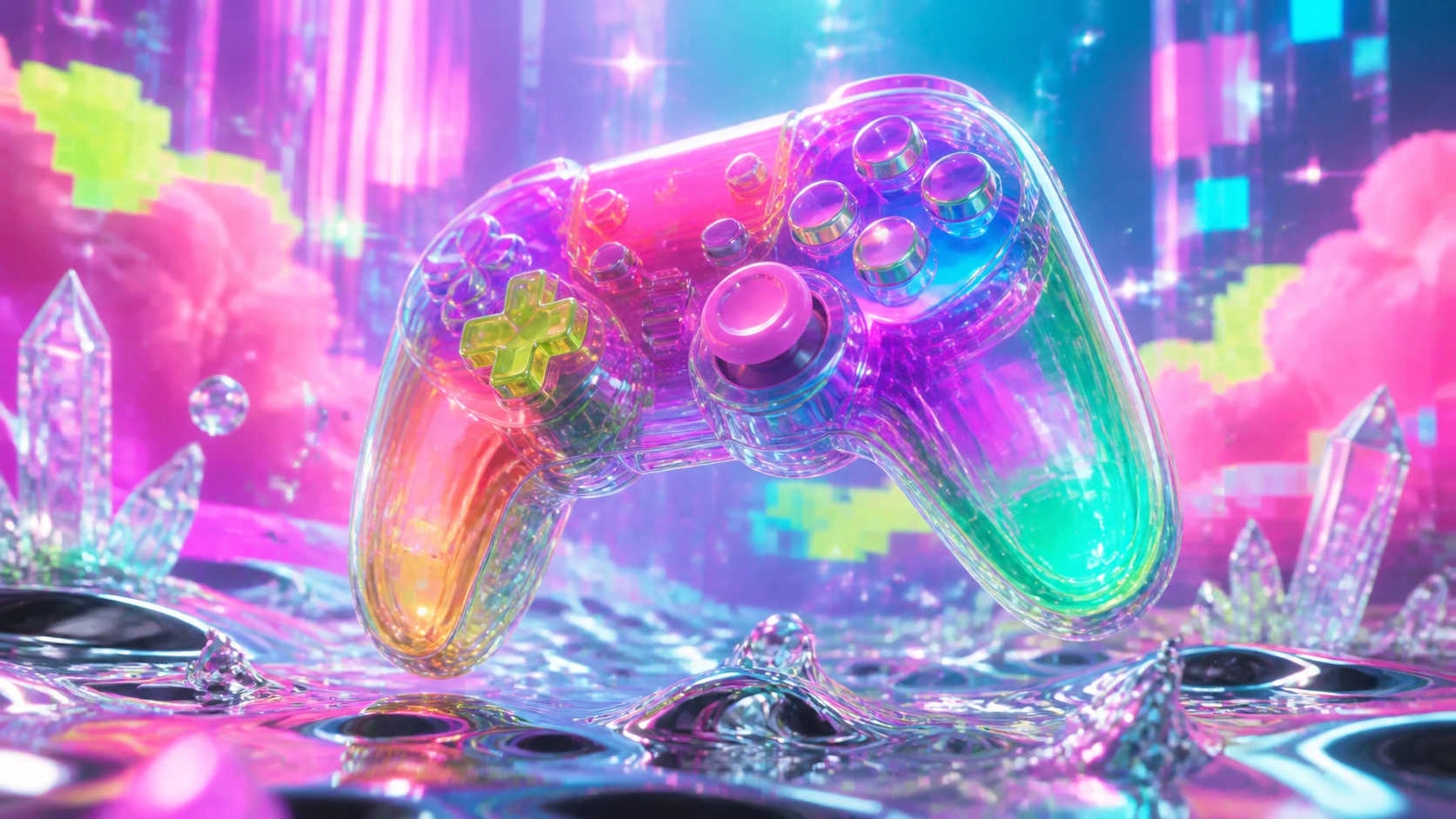 Hyperpop aesthetic: World dossier scene