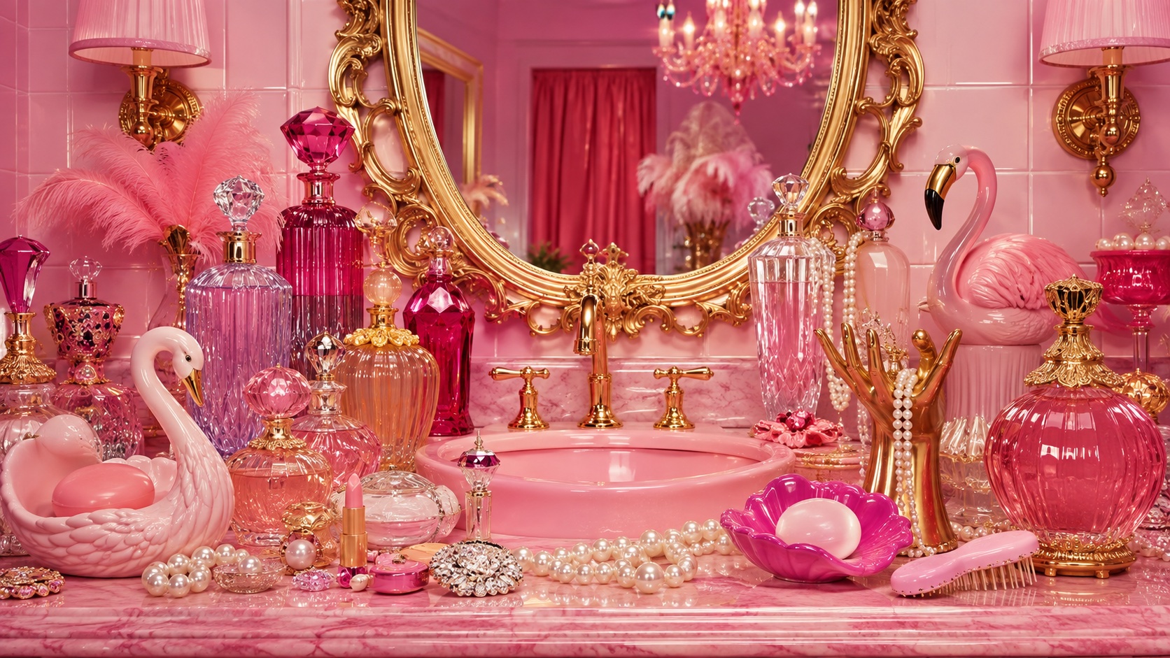 Kitsch aesthetic: World dossier scene