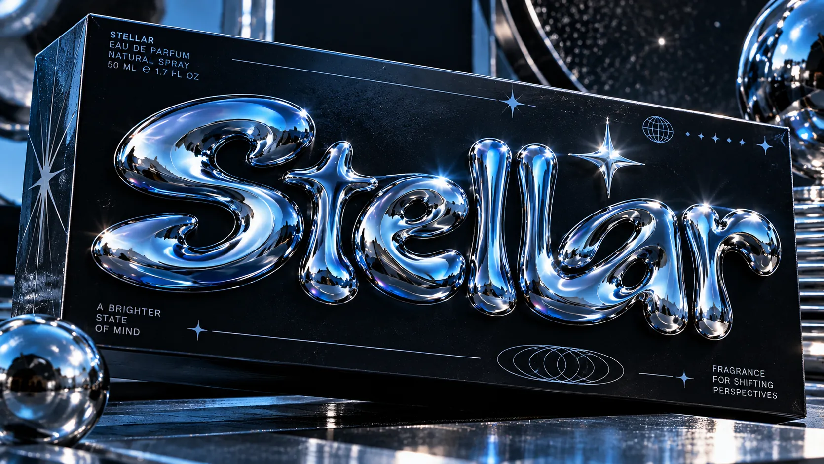 Metallic Typography reference