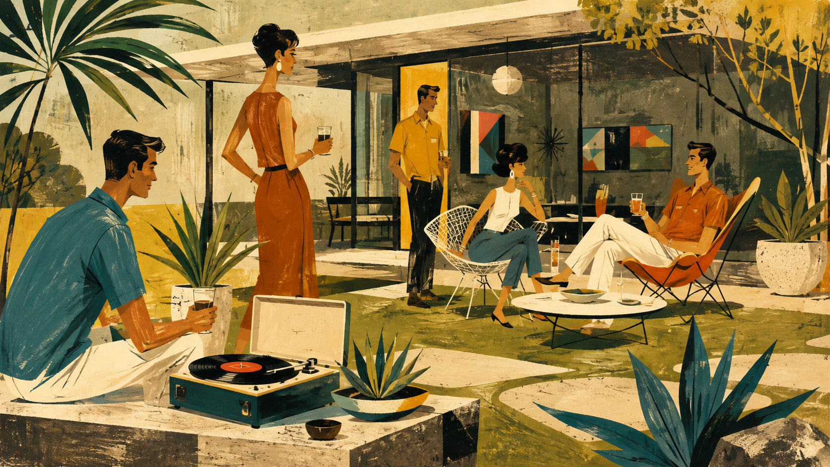Mid-Century Illustration aesthetic archive image