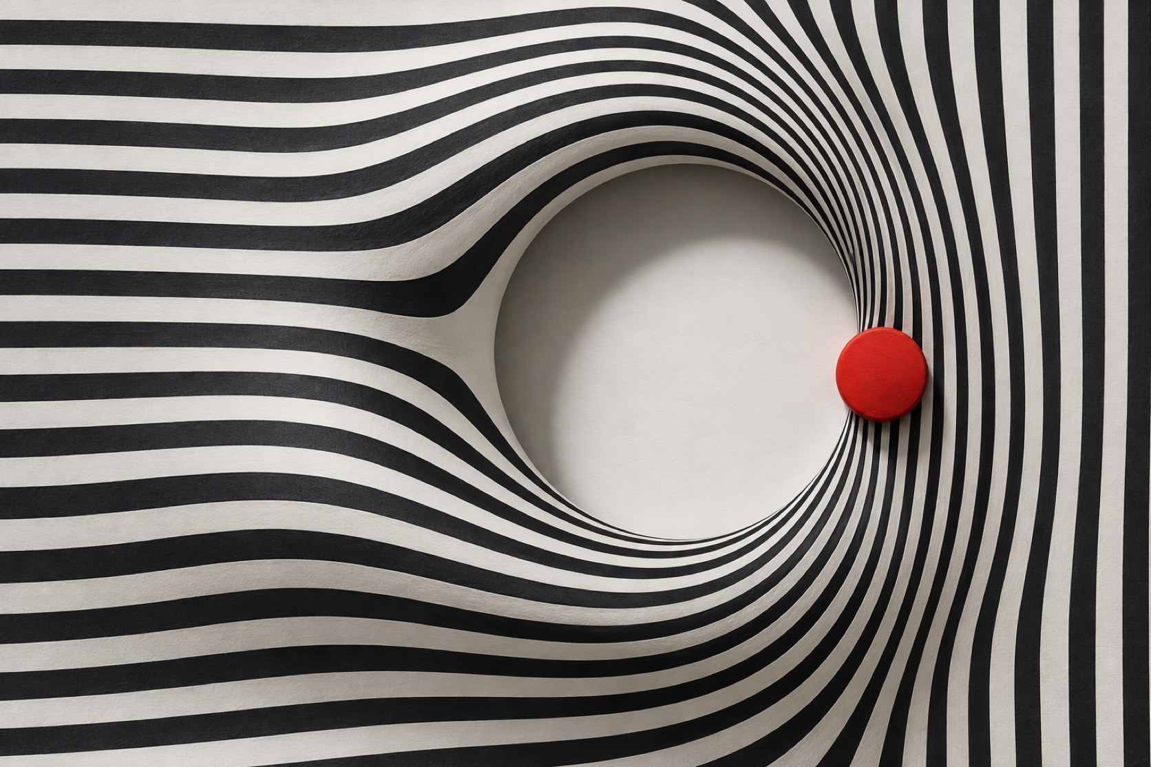 Op Art aesthetic: Relief dossier scene