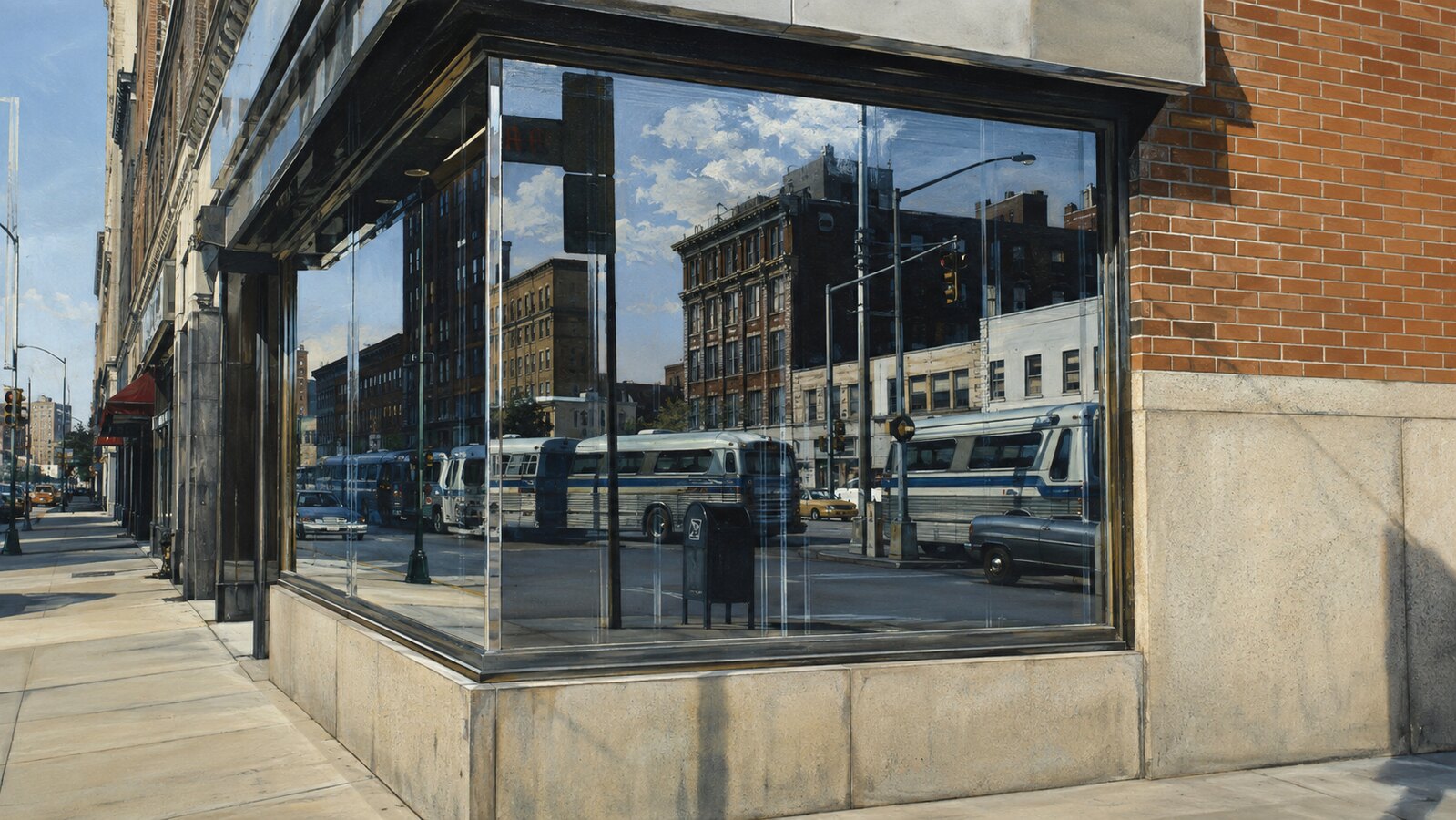 Photorealism aesthetic: Reflection dossier scene