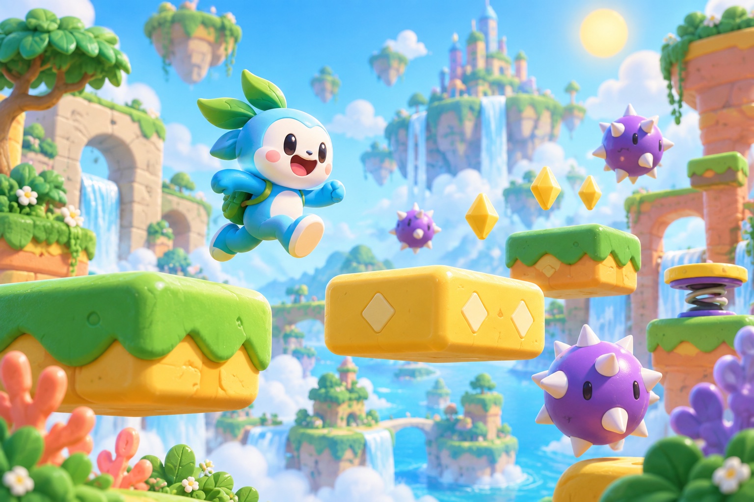 Playful Platformer aesthetic example
