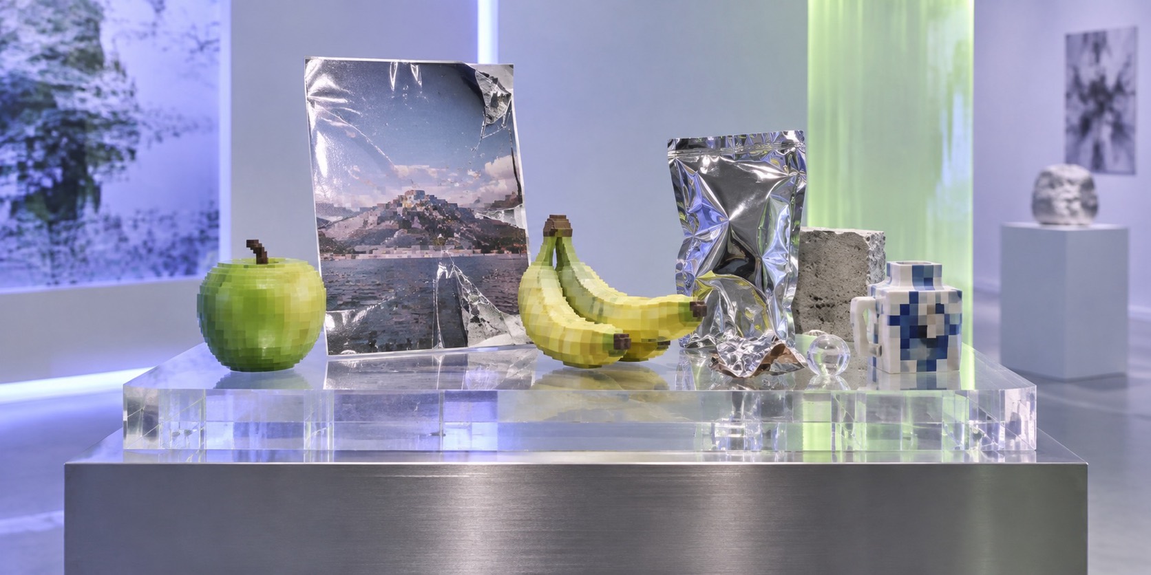 Post-Internet aesthetic: Vitrine dossier scene