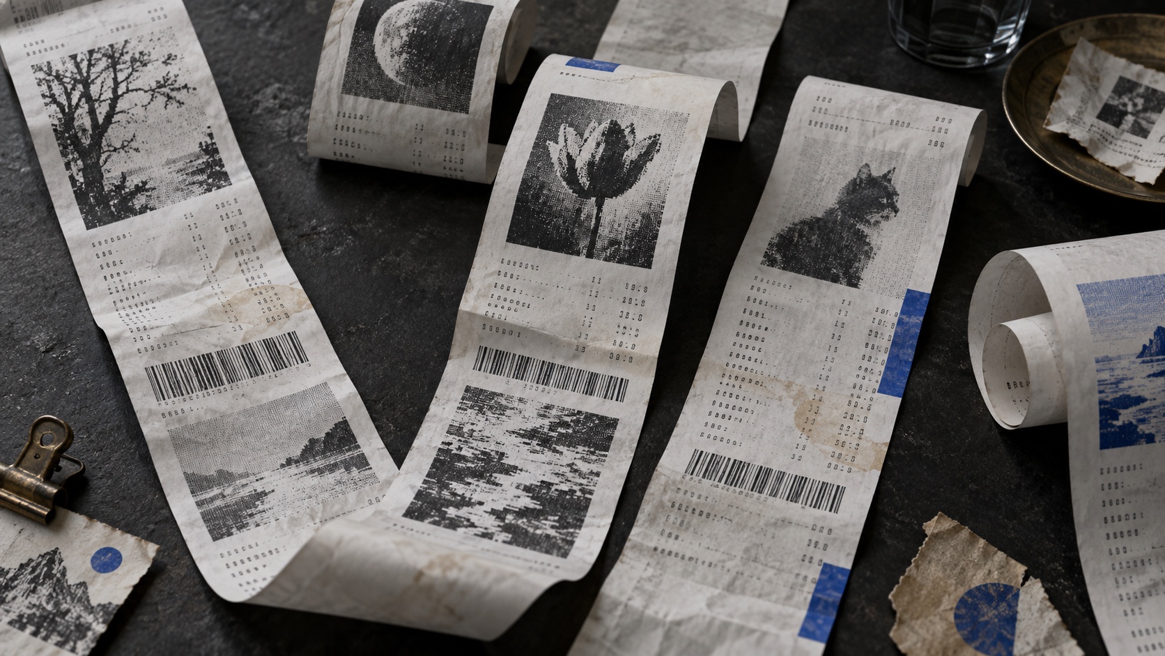 Receipt Prints aesthetic example