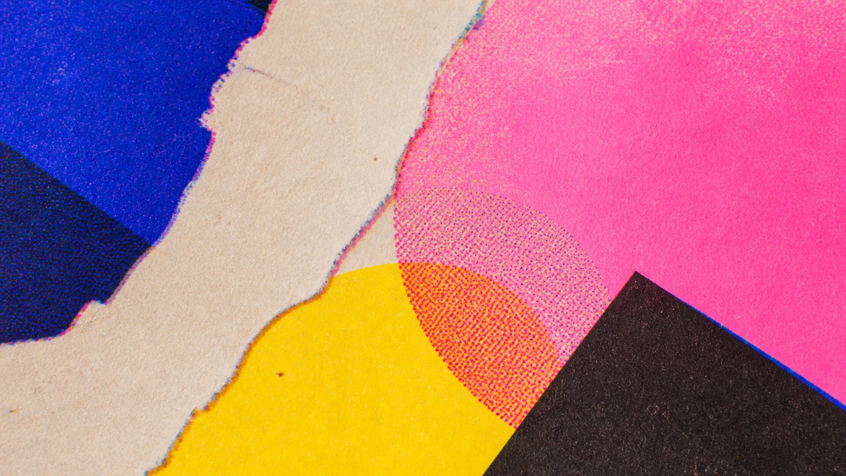 Risograph aesthetic: Print dossier scene