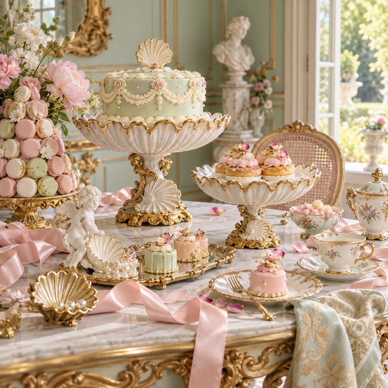 Rococo aesthetic photography reference
