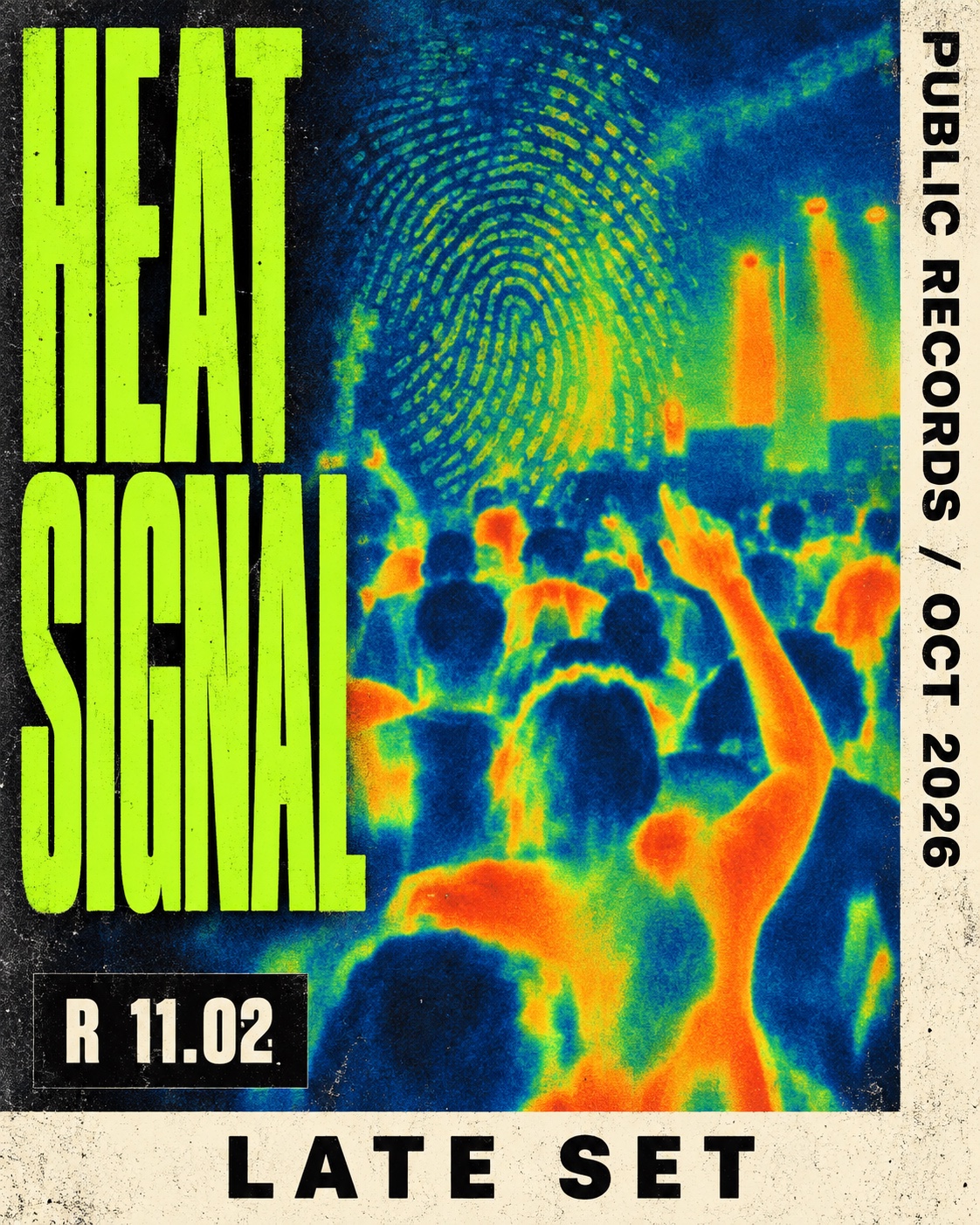 Thermal Club Print aesthetic: Heat signal dossier scene
