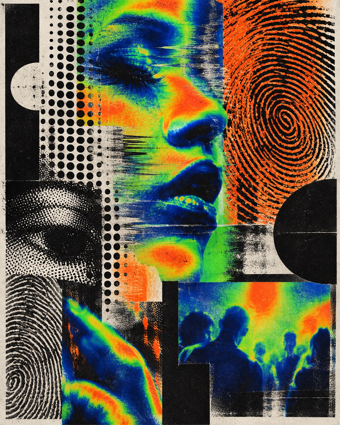 Thermal Club Print aesthetic: Portrait dossier scene